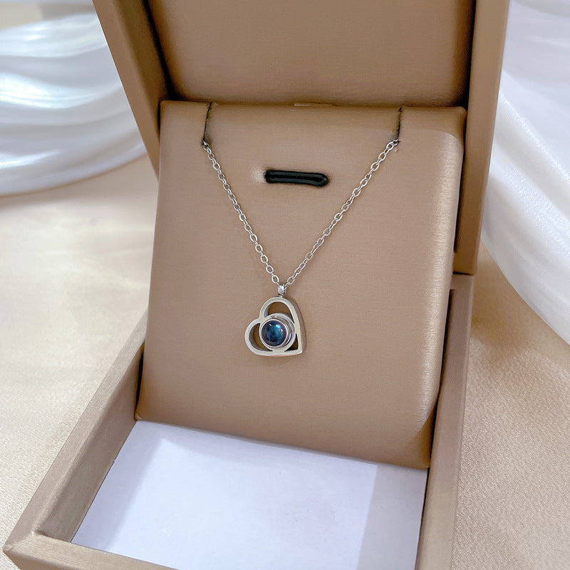 Minimalist Plated Titanium Steel Geometric Collar Necklace Unisex