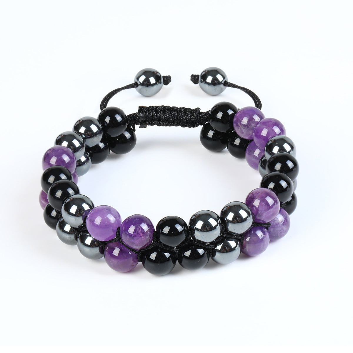 Unisex Animal Charm Alloy Bracelet with Natural Turquoise Agate and Crystal Stones