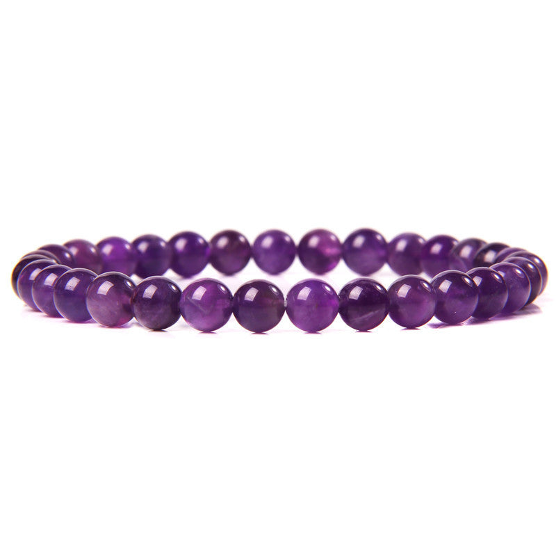 Elegant Casual Geometric Natural Agate Beaded Bracelet Unisex 6mm