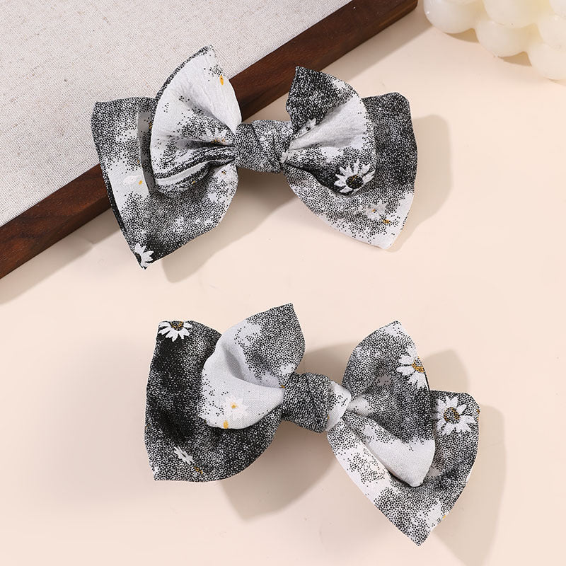 Fermaglio per Capelli da Bambina Stile Naturale Realizzato in Resina Plastica con Dettagli Arricciati e in Rete, Fermaglio a Becco d'Anatra Lavorato a Mano