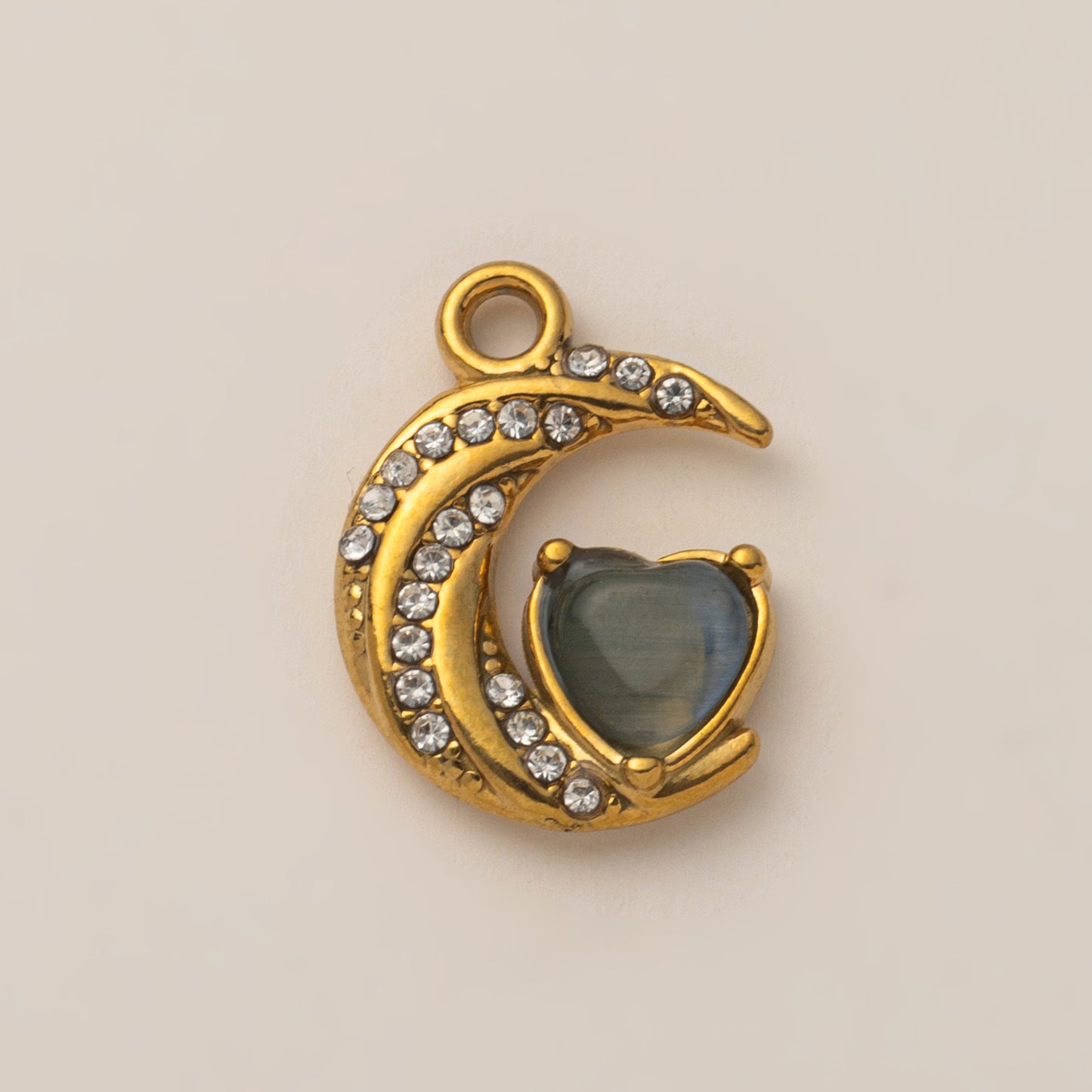 Vintage Geometric Stainless Steel 18K Gold Plated PVD DIY Charm Bar Pendant