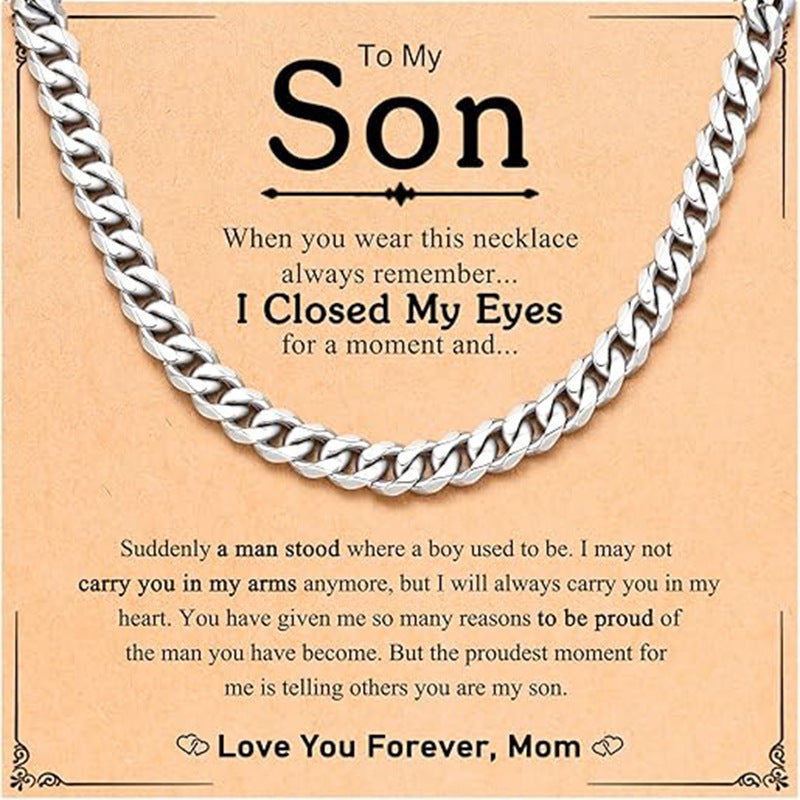Streetwear Geometric Brass Cuban Link Chain Necklace with Cubic Zirconia for Men