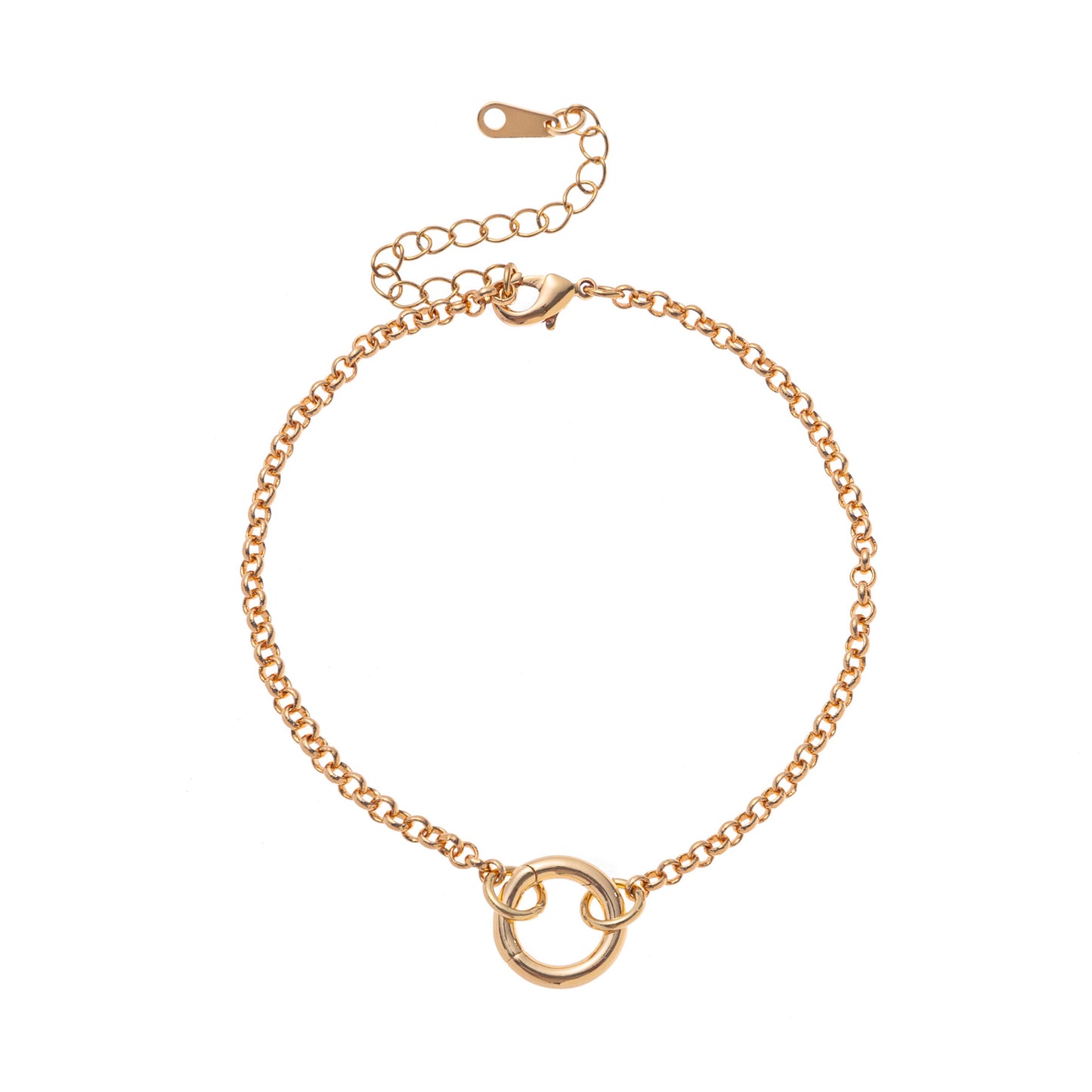 Vintage 18K Gold Plated Brass Corn Chain Necklace with Round Oval Heart Geometric CZ Pendant Charm Bar