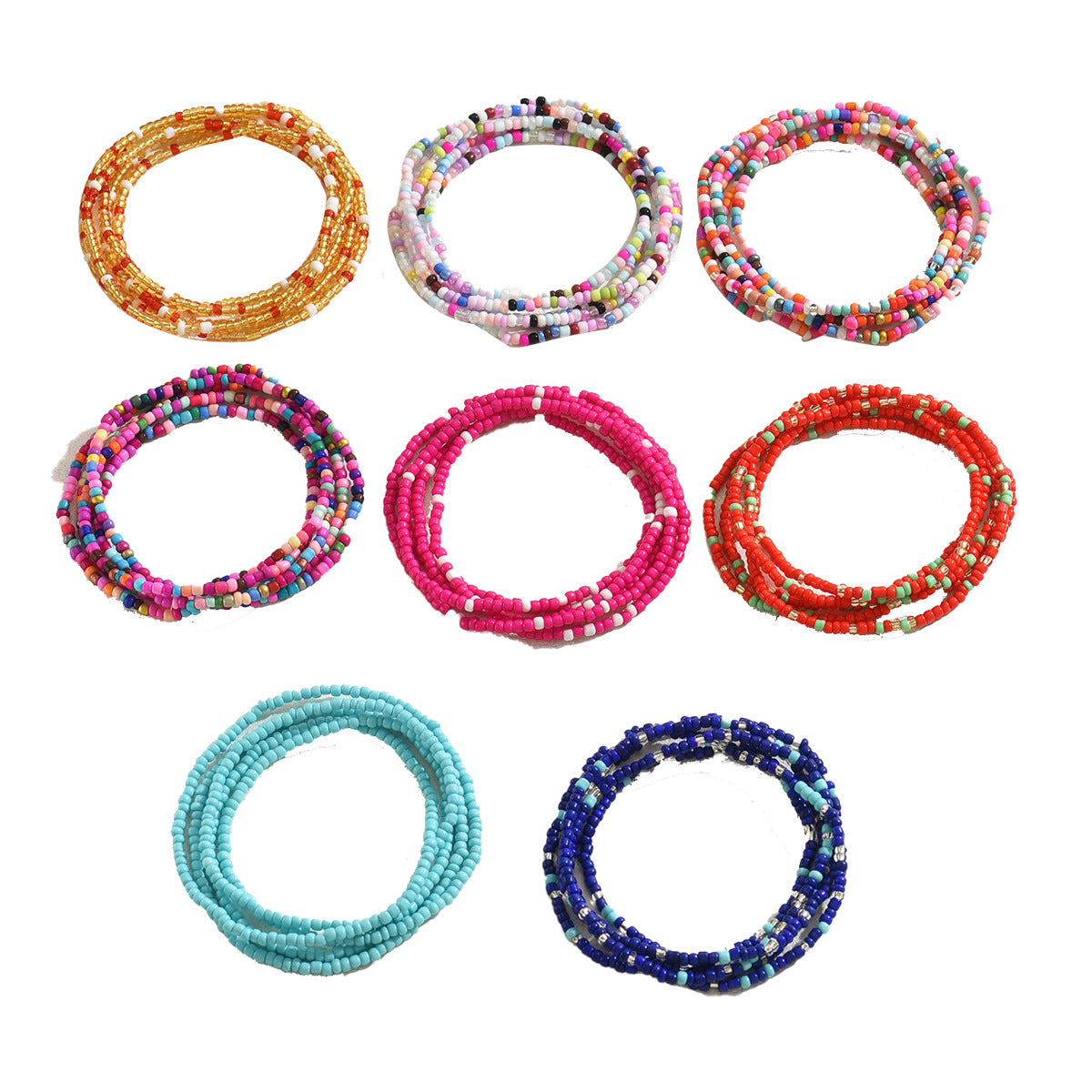 Geometric Minimalist Women's Long Necklace and Bracelet Set with Beaded Pendant and Micro-Pave Detailing