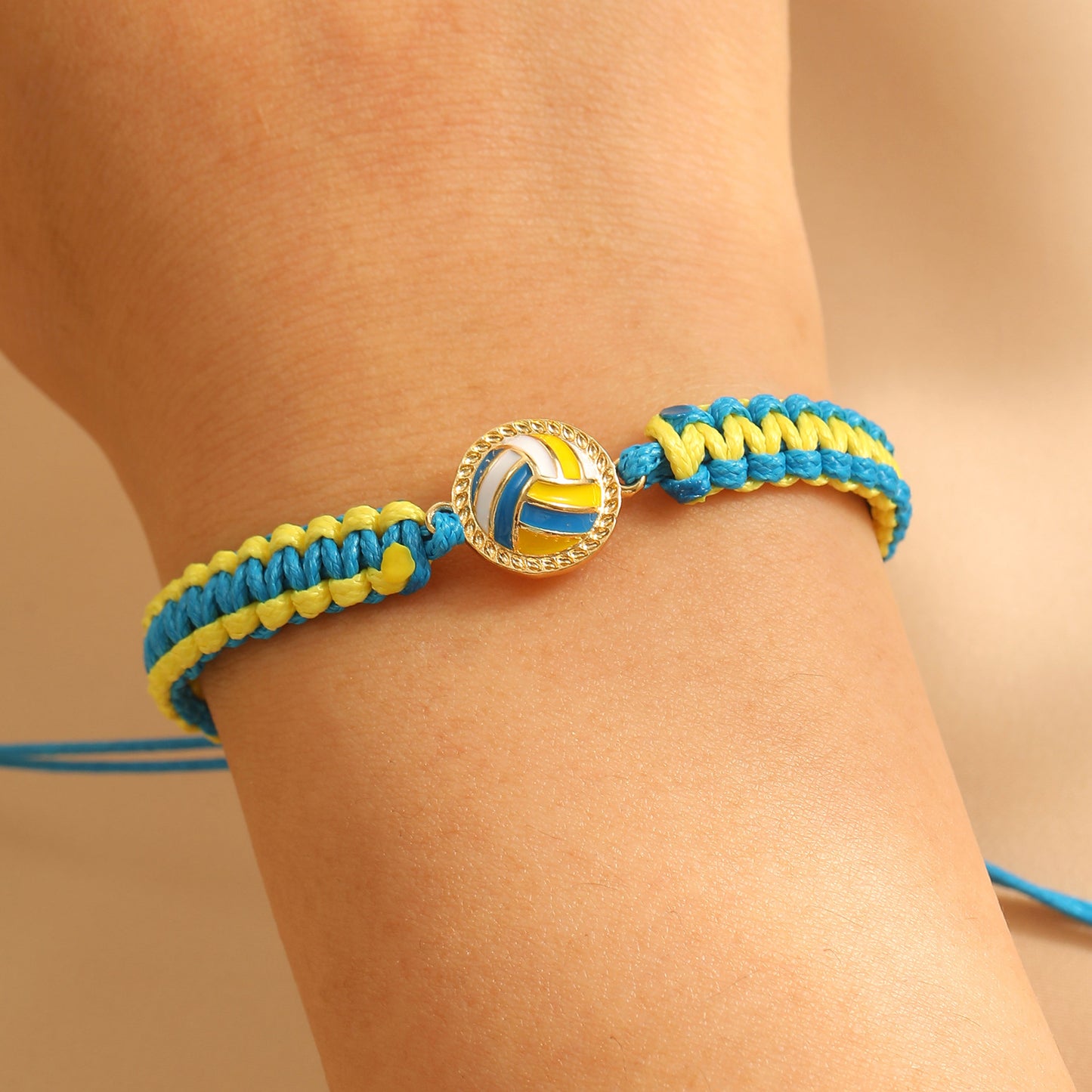 Bracciale in lega rotondo intrecciato sportivo unisex