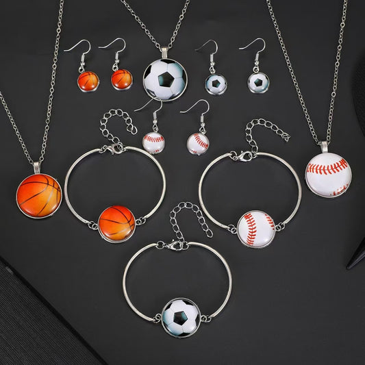 Sporty Elegant Round Geometric Alloy Plated Jewelry Set for Women