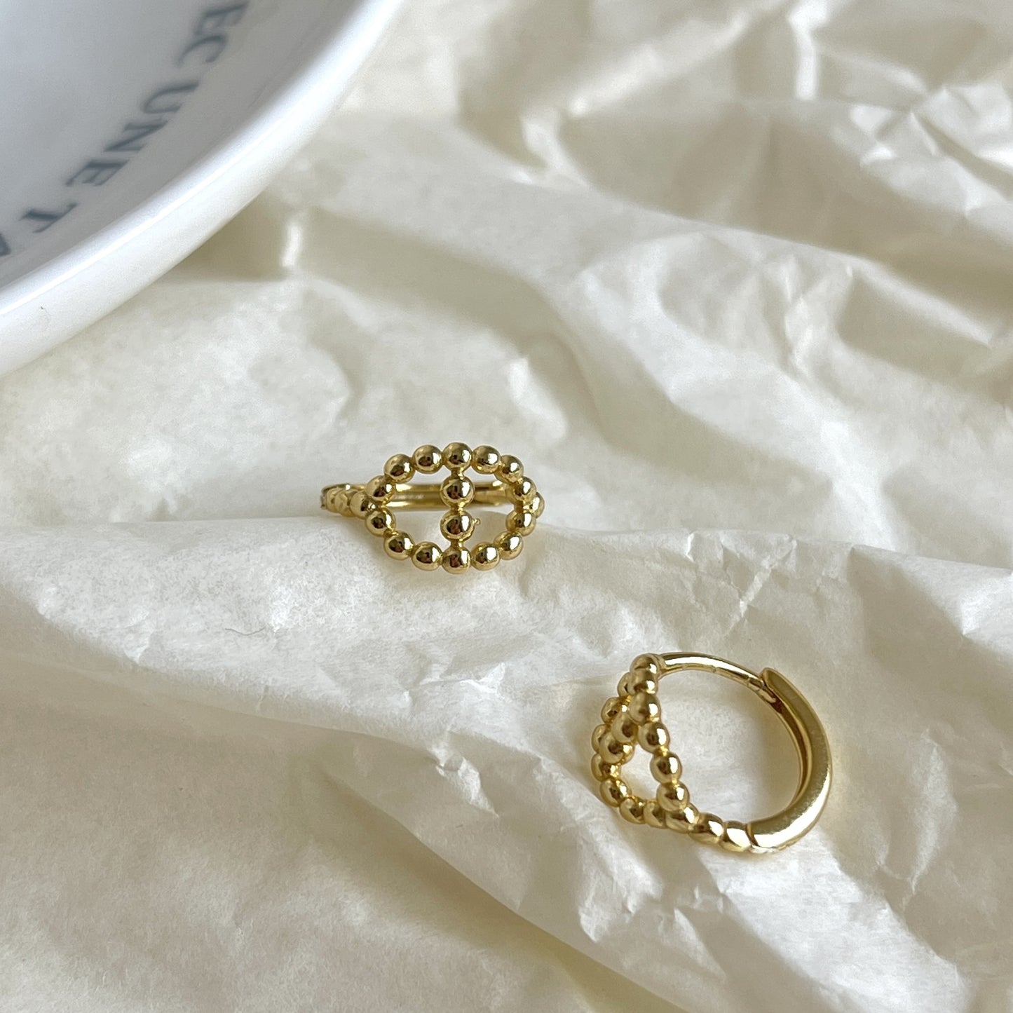 Orecchini a perno geometrici minimalisti in argento con perni in argento sterling 925 e opzione placcatura in oro