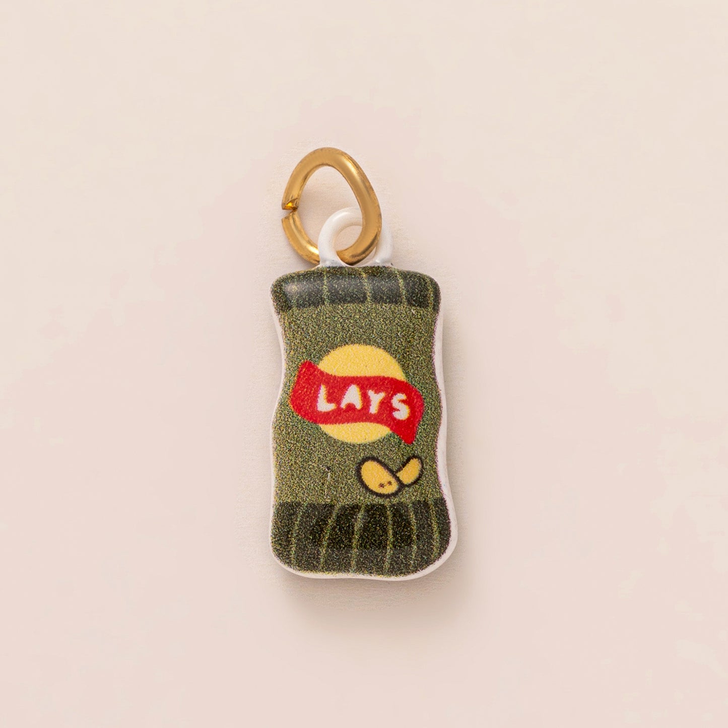 Sweet Geometric Brass Plated Charm Bar