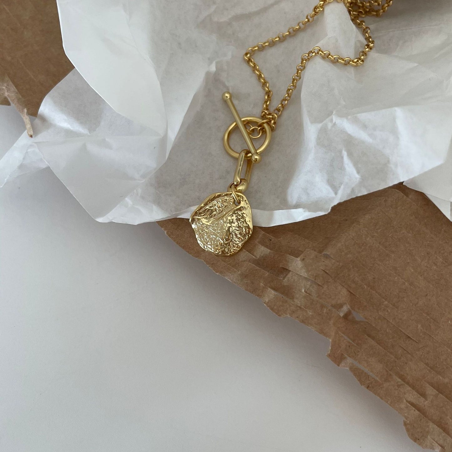 Geometric Shape 925 Sterling Silver Braided Pendant Necklace with Textured Surface Minimalist Chic