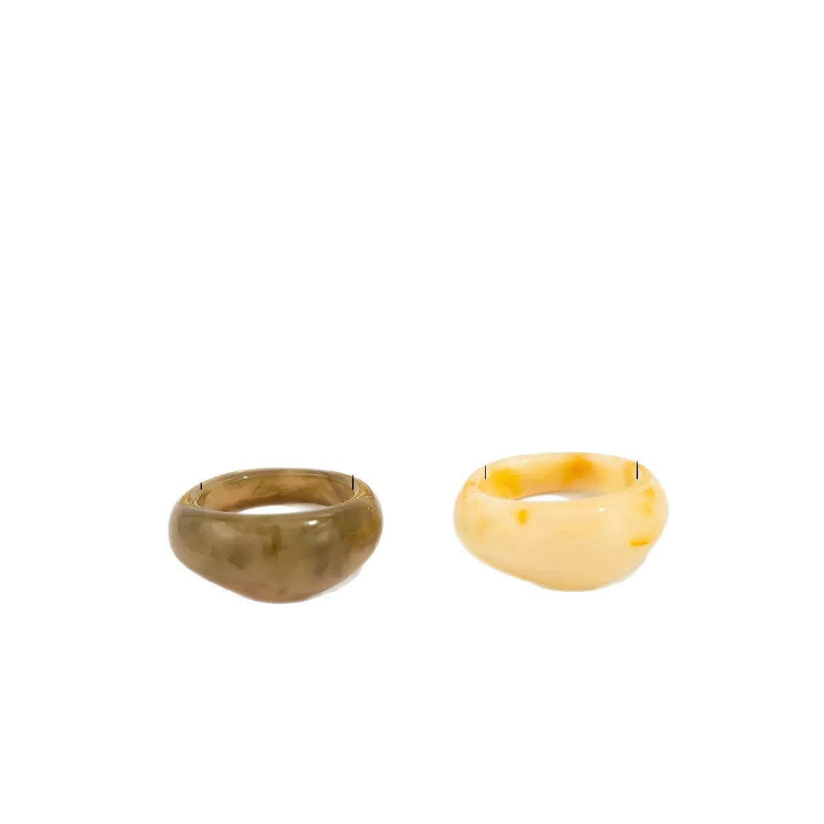 Vintage Casual Geometric Drip Oil Acrylic Ring