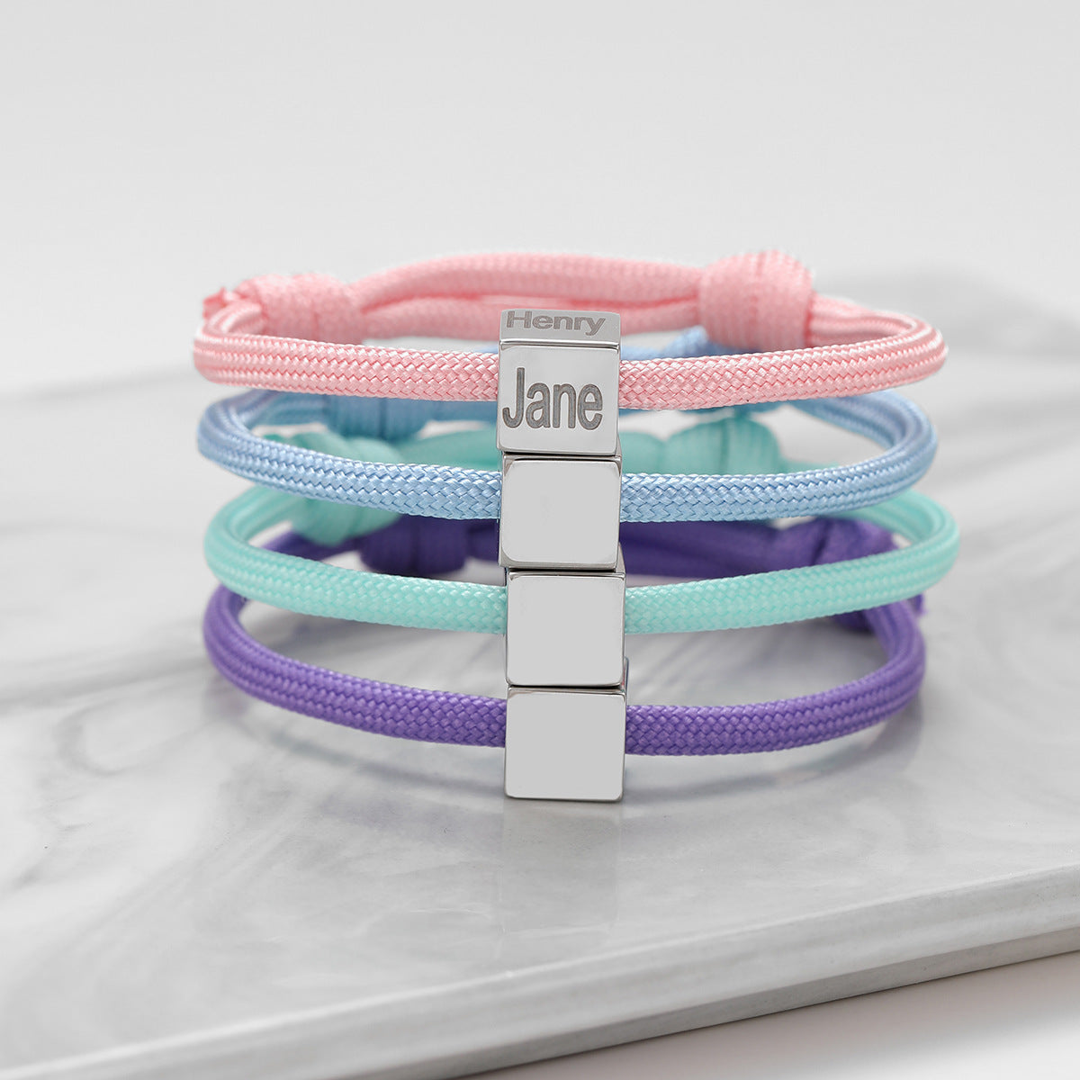 Bracciale Intrecciato Regolabile in Stile Ufficio alla Moda in Acciaio al Titanio con Finitura Galvanizzata da Donna