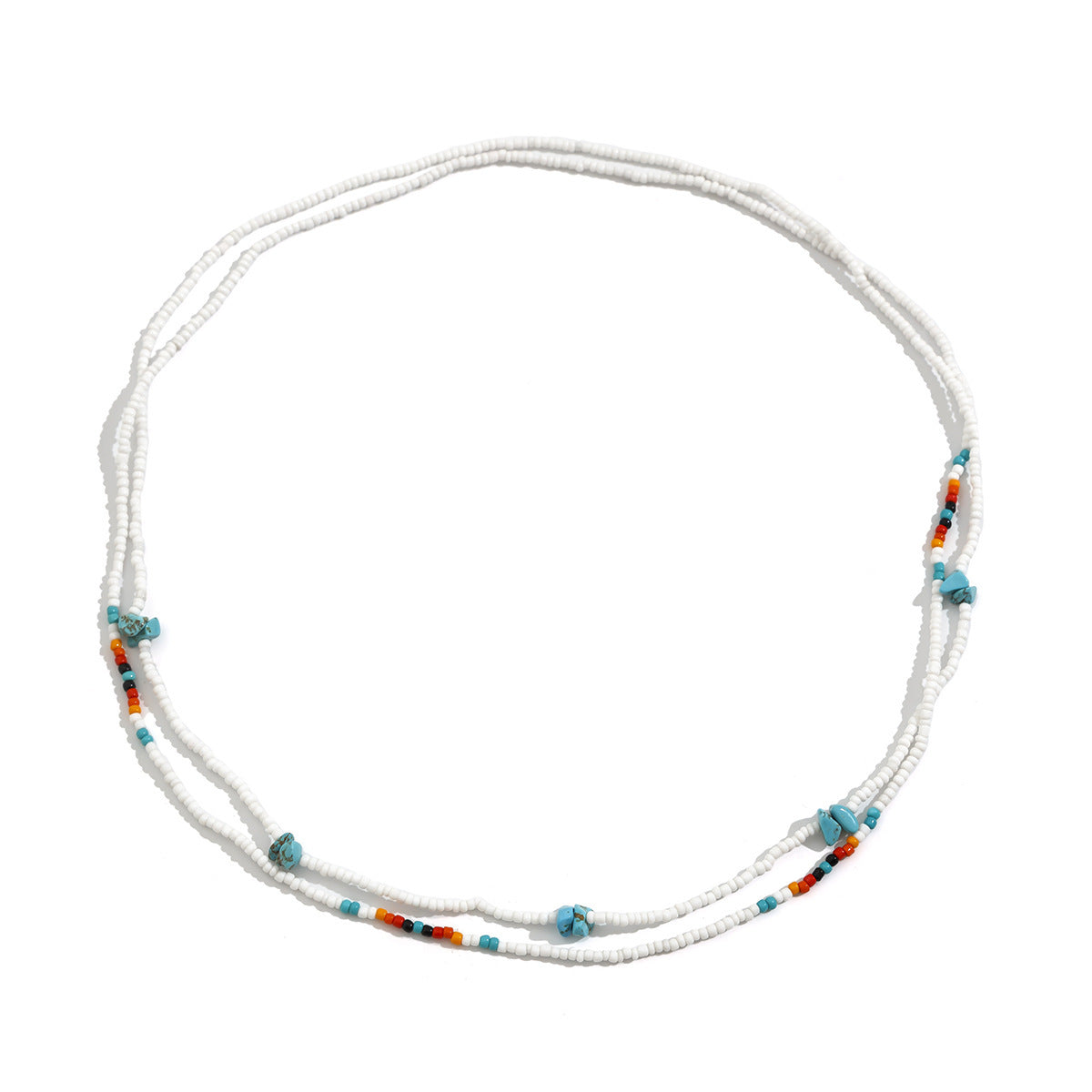 Bohemian Turquoise Beaded Elastic Body Chain for Women