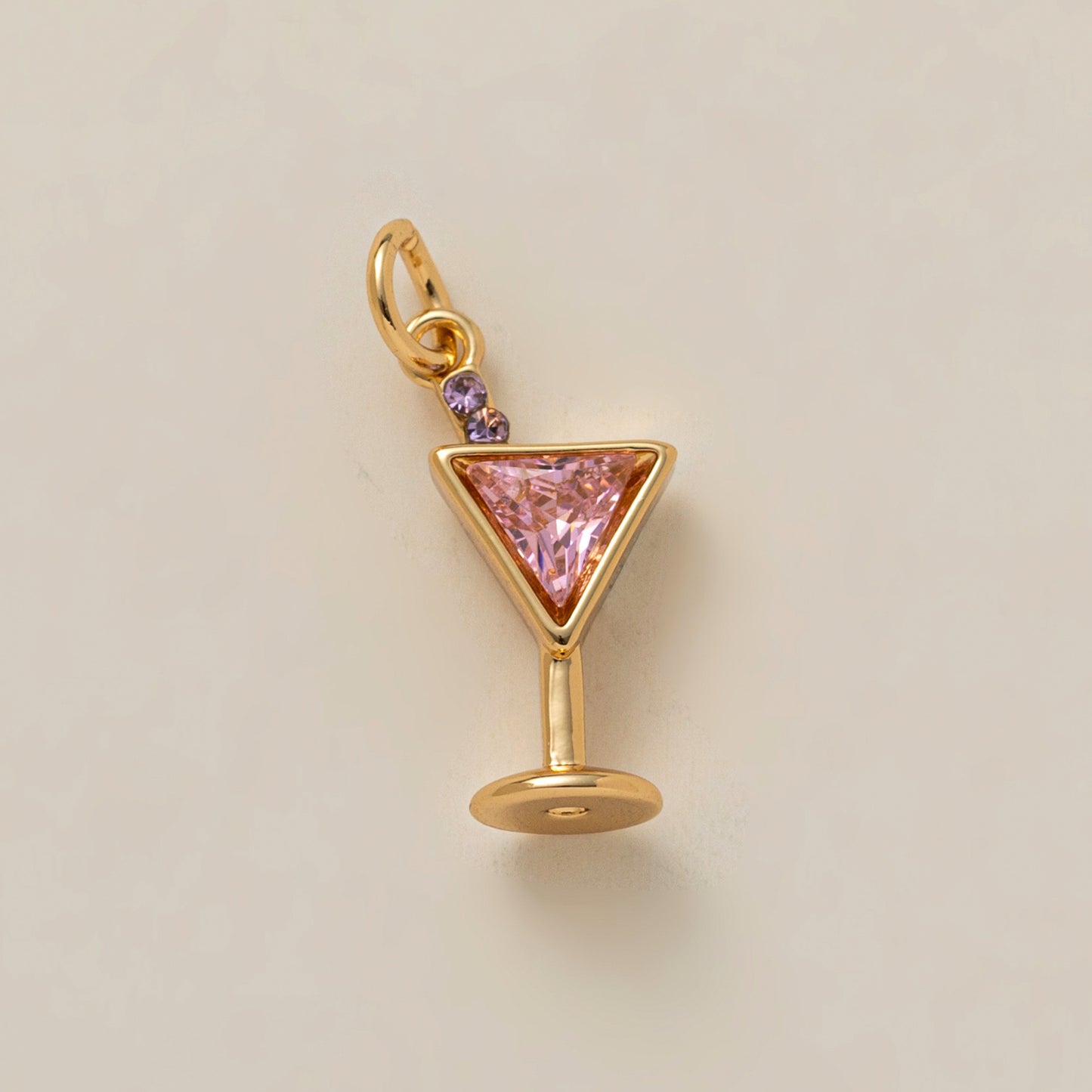 Vintage Heart Brass Plated Charm Bar