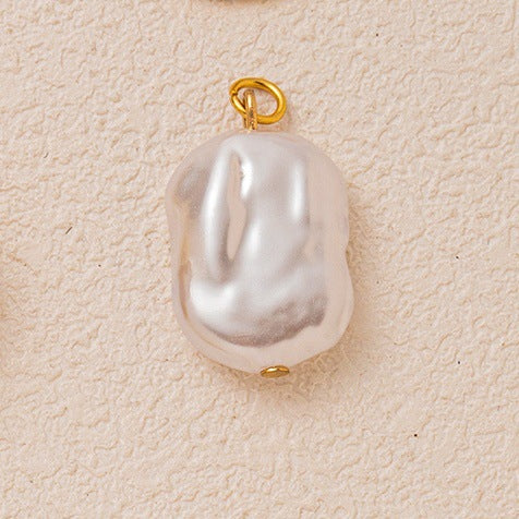 Vintage 18K Gold Plated Stainless Steel Star Teardrop Charm Bar PVD
