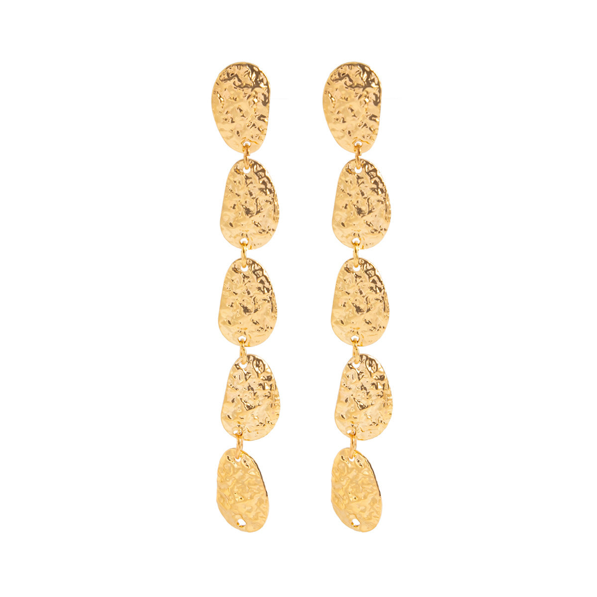 Minimalist Geometric Oval Iron Plated Y-Shape Necklace for Women