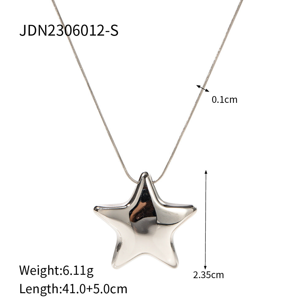 Fashion Geometric Line Stainless Steel and Titanium Steel Jewelry Set with Cubic Zirconia for Women
