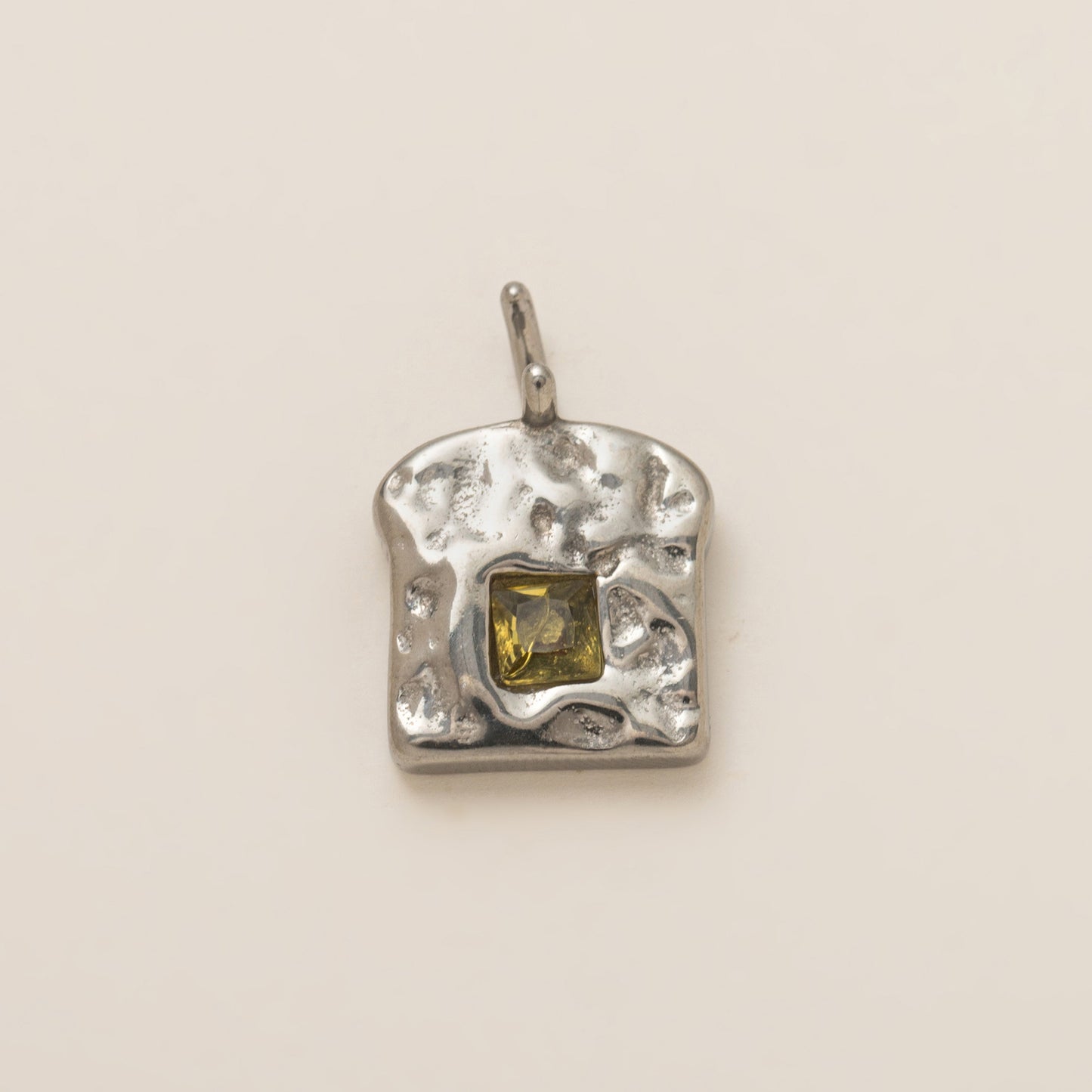18K Gold Plated PVD Stainless Steel Heart Star Rhinestone Charm Bar with Cable Chain for Unisex