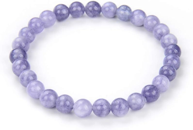 Minimalist Geometric Agate Beaded Bracelet Handmade Natural Stone Elastic Cord Jewelry Unisex