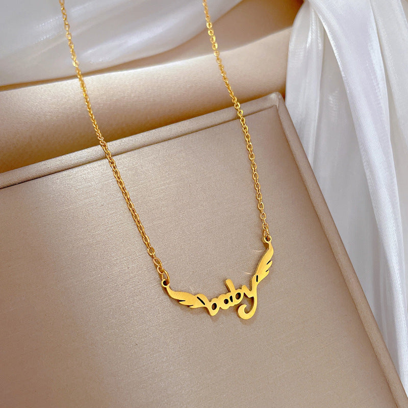 Collana girocollo minimalista in acciaio al titanio con pendente geometrico con perla tonda quadrata smussata unisex
