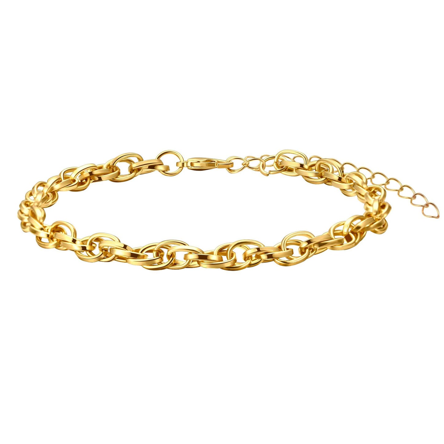 Minimalist Elegant Geometric Alloy Plated Bracelet for Women