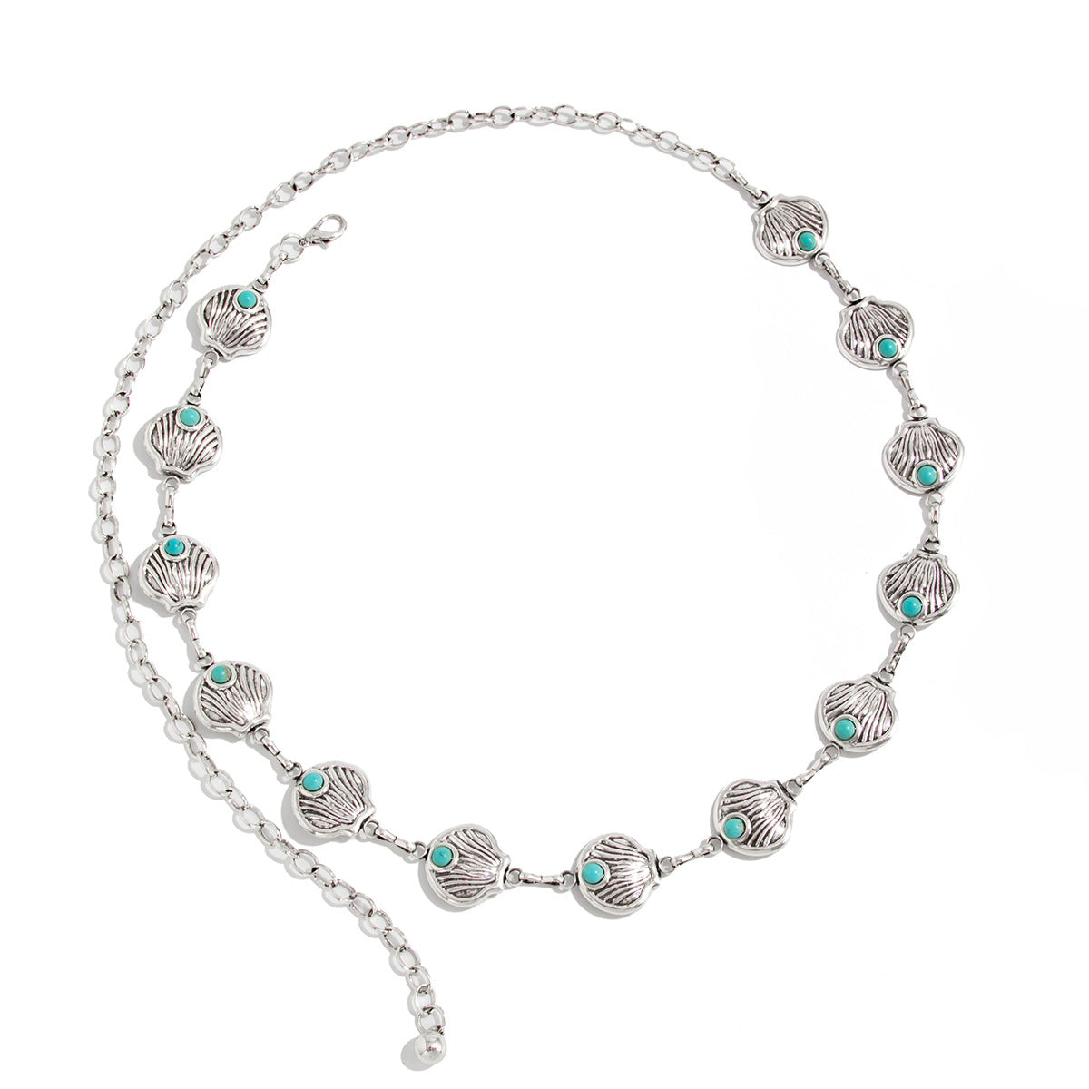 Pop Art Punk Alloy Starfish Shell Body Chain for Women