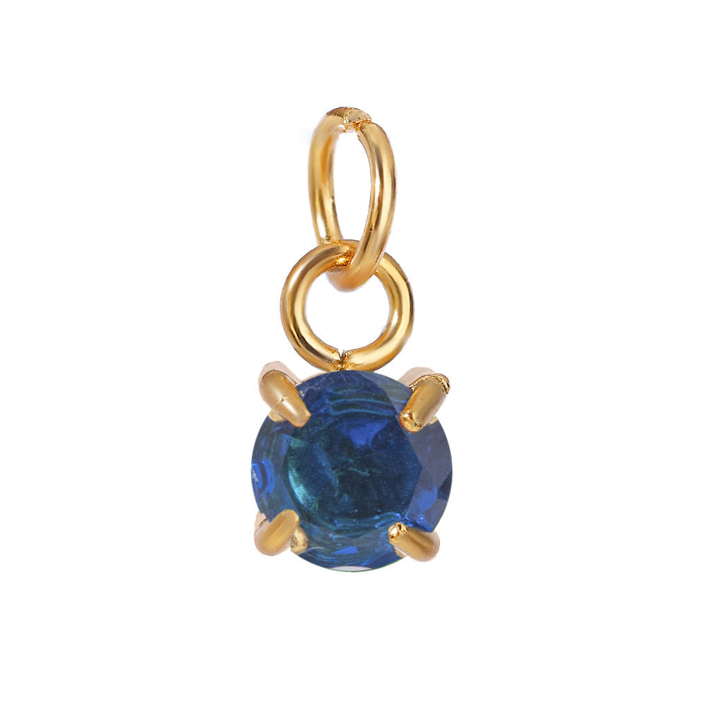 18K Gold Plated Geometric Round Stainless Steel Charm Bar