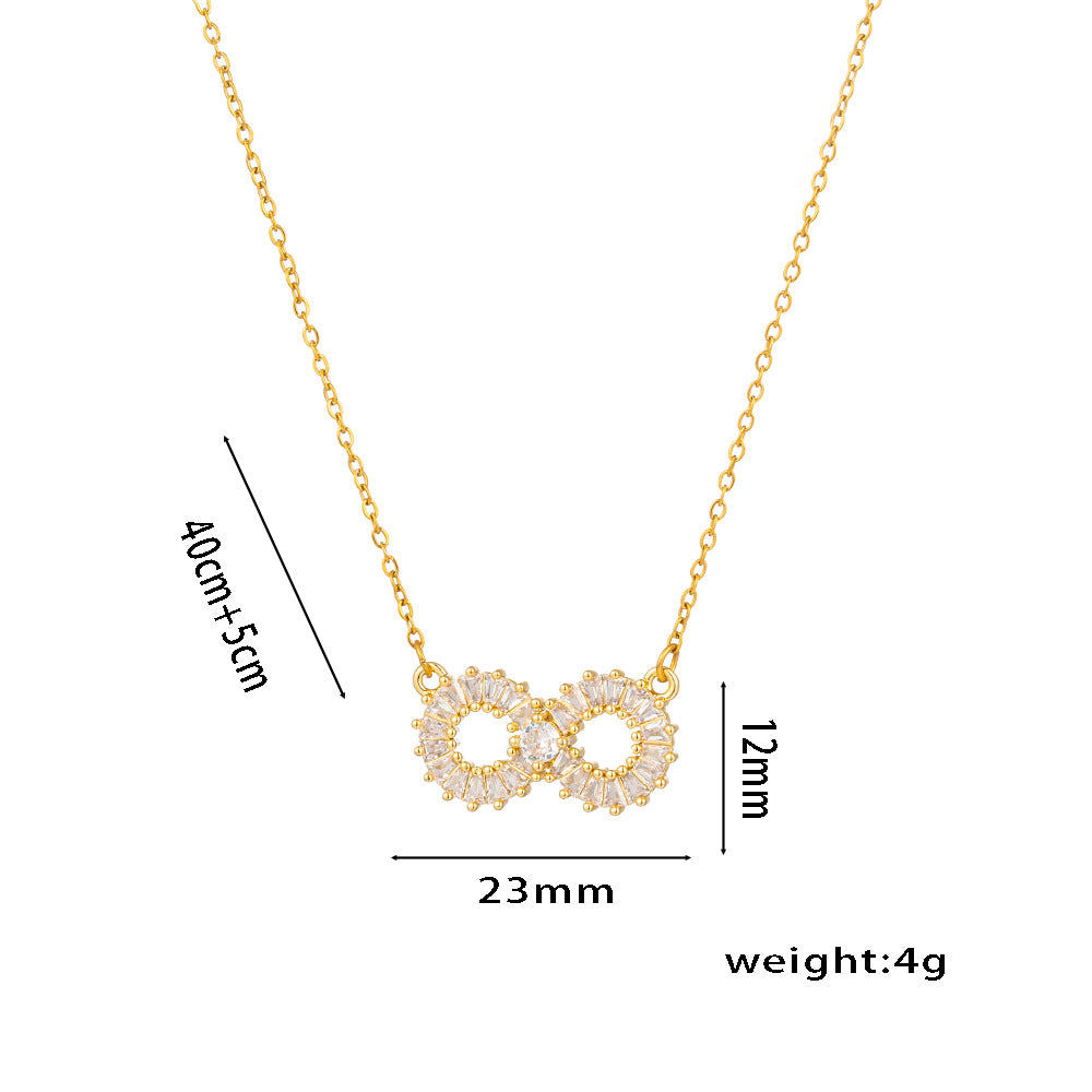 Collana Minimalista con Lettera in Acciaio al Titanio di Lusso da Donna con Finitura Placcata, Girocollo a Catena O per Clavicola Delicata