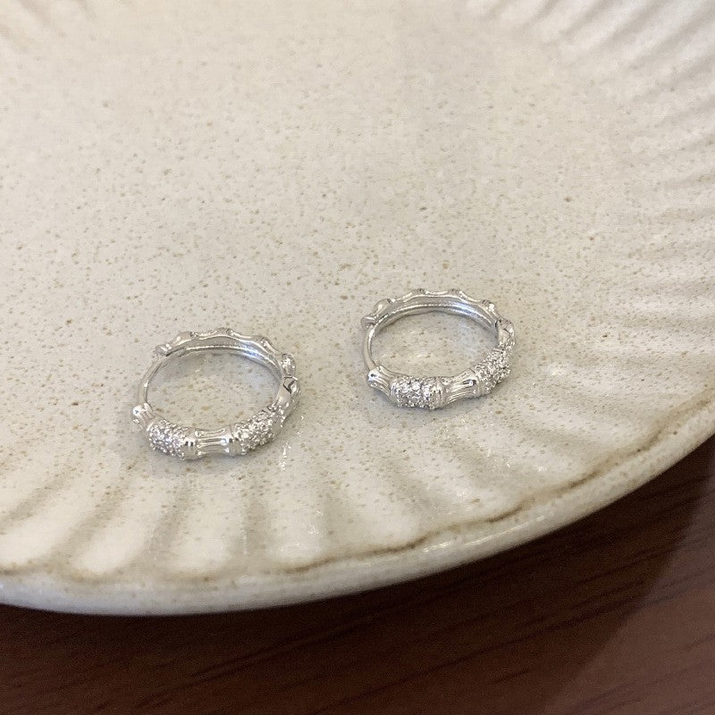 Orecchini a Cerchio Minimalisti Geometrici da Donna in Rame Placcato Oro, Orecchini Semplici a Perno Rotondi