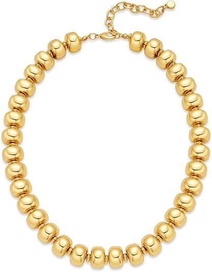 Bohemian Sweet Plated Brass Letter Geometric Pendant Curb Chain Necklace for Women