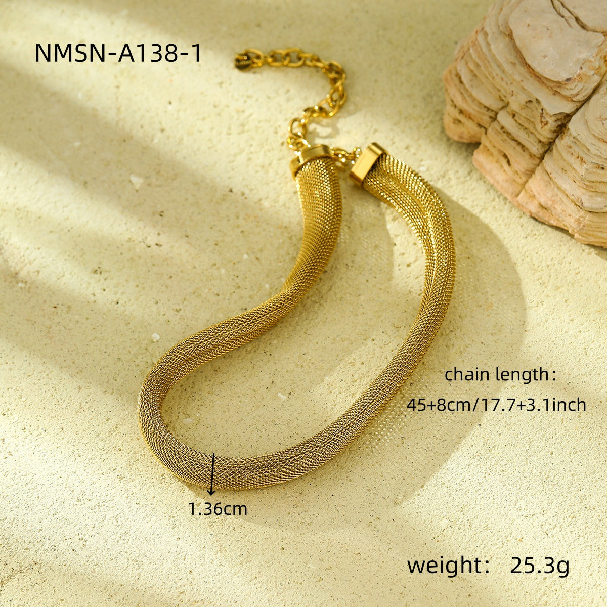Collar Geométrico Minimalista de Lujo de Acero Inoxidable con Acabado Chapado para Mujer, Hipoalergénico y Resistente a la Decoloración