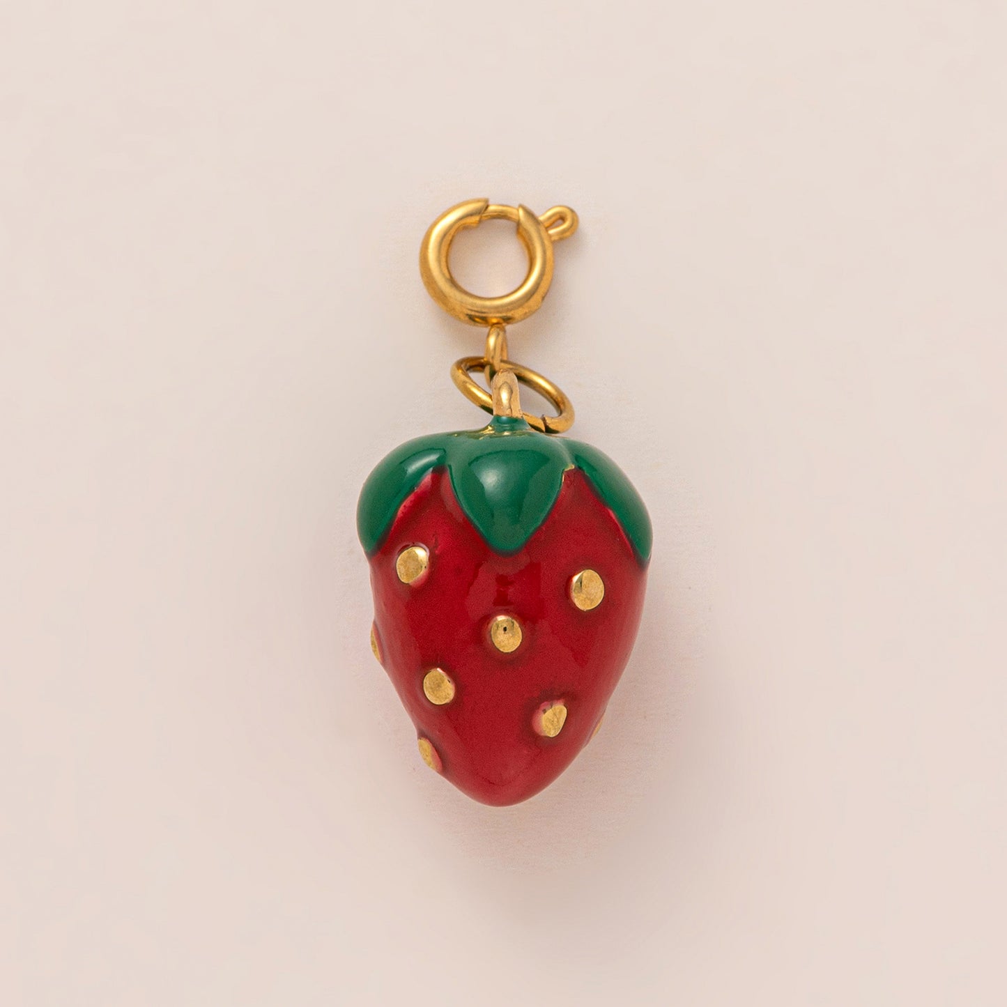 Vintage Floral Heart Stainless Steel PVD Charm Bar