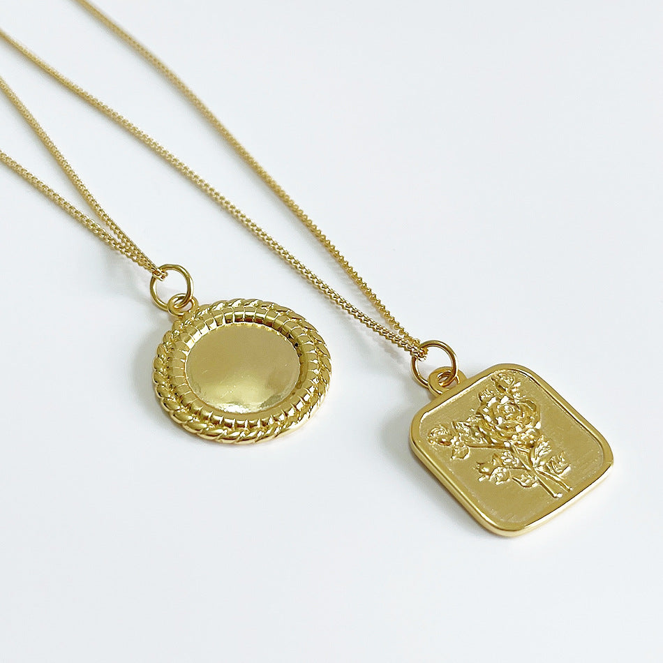 Minimalist 925 Sterling Silver Geometric Heart Polished Necklace