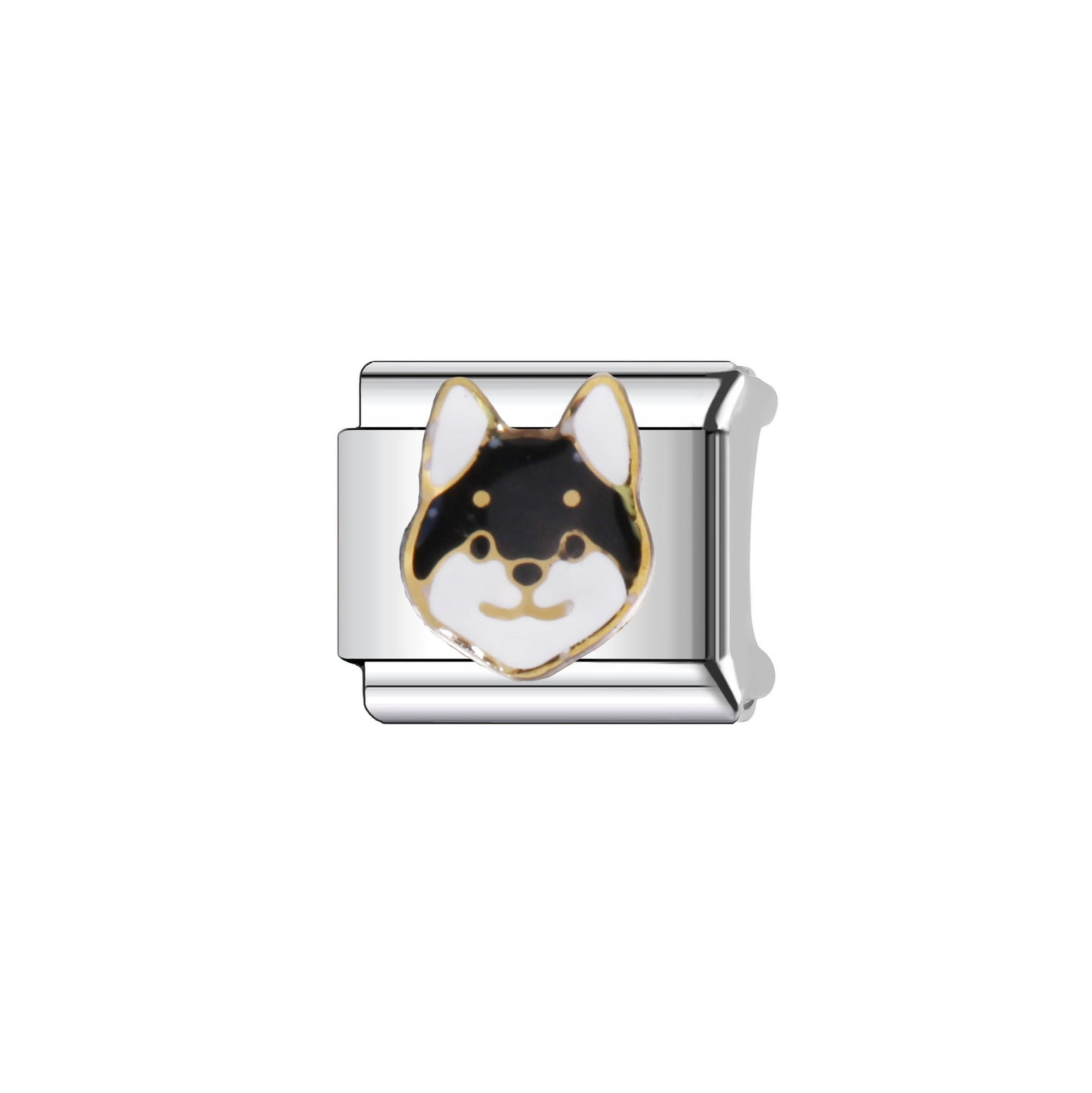 Vintage Plated Stainless Steel Animal Plant Floral Cartoon Charm Bar Bracelet Unisex DIY Jewelry