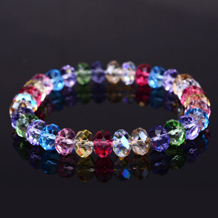 Sweet Minimalist Geometric Round Crystal Bracelet for Women