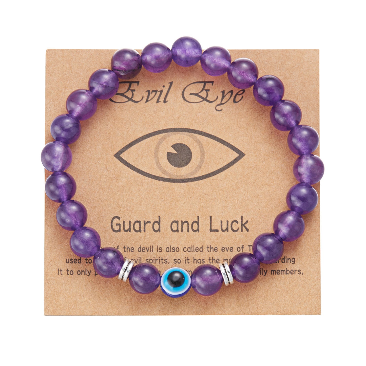 Casual Unisex Evil Eye Beaded Bracelet with Alloy and Resin Glass Beads