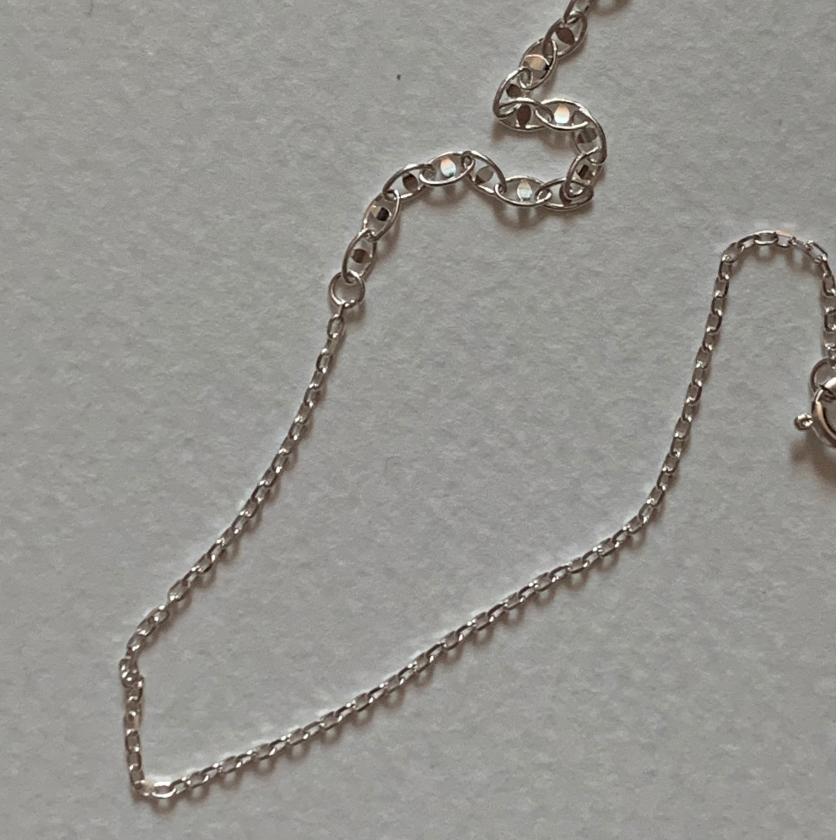Minimalist 925 Sterling Silver Round Geometric Necklace with Rhinestone