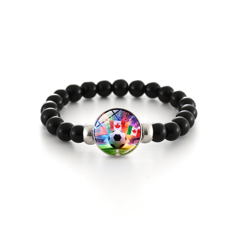 Bracciale in Perline di Cristallo Geometrico Unisex