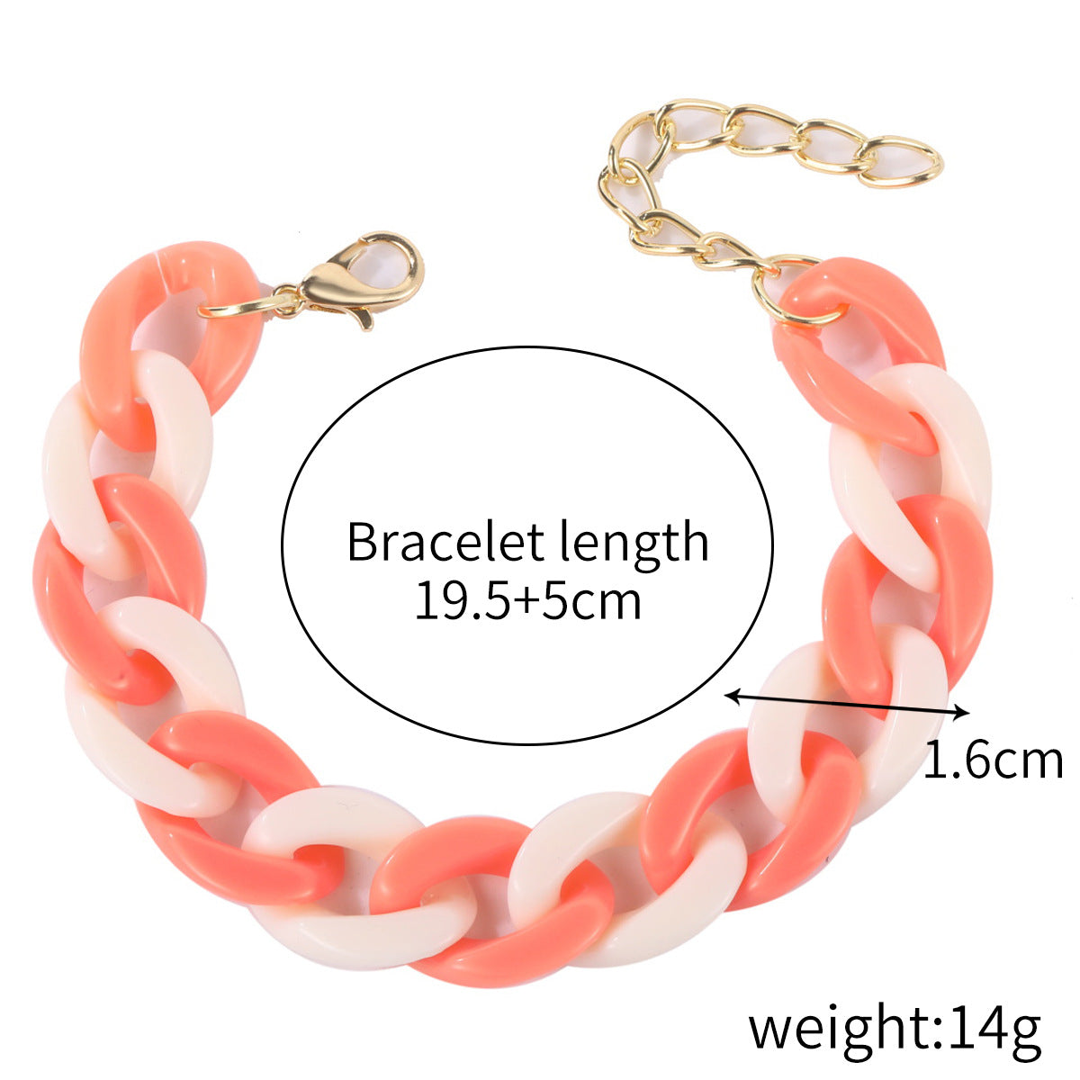 Set di bracciali in acrilico lucido a forma di cuore con lettere stile bohémien per donna