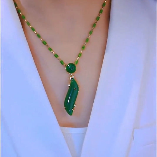Collar Pendiente Geométrico de Diseño Original para Mujer Aleación Galvanizada Cadena Delicada para Clavícula con Forma Irregular y Estética Minimalista de Lujo