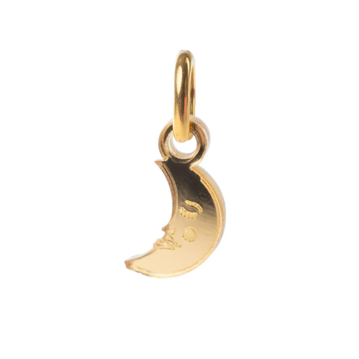 Vintage Stainless Steel PVD Plated Boot Charm Bar Pendant