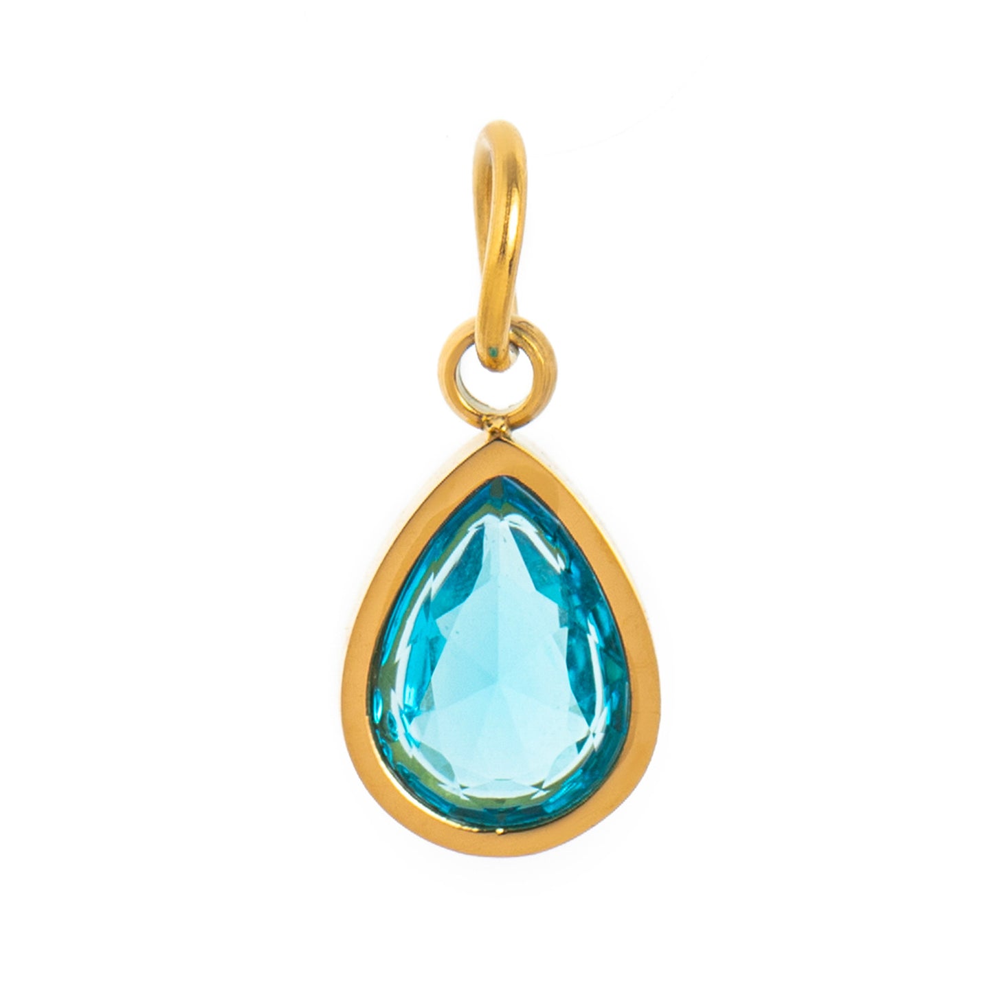 Sporty Stainless Steel PVD 18K Gold Plated DIY Charm Bar Pendant