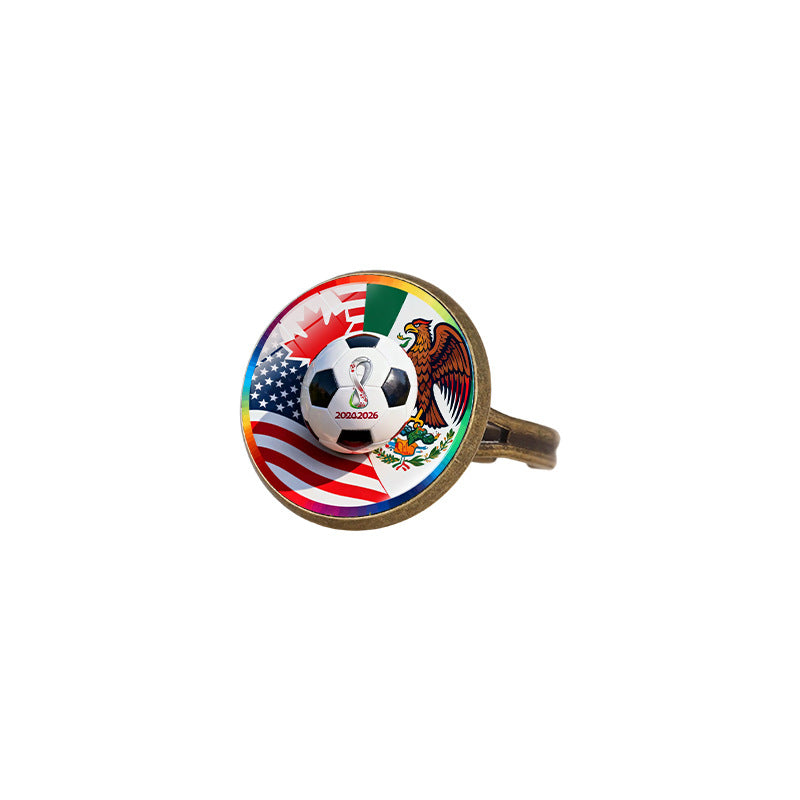 Sporty Geometric Alloy Plated Ring Unisex Fashion Jewelry