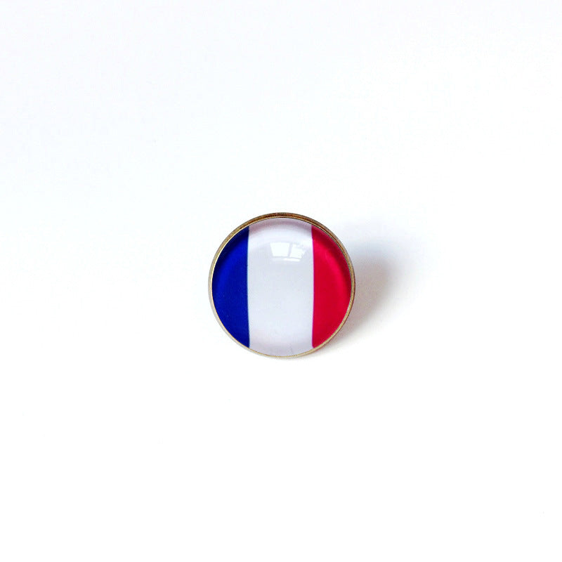 Pin de Solapa de Aleación Esmaltado Personalizado con Diseño de Bandera del Mundo para Hombres y Mujeres