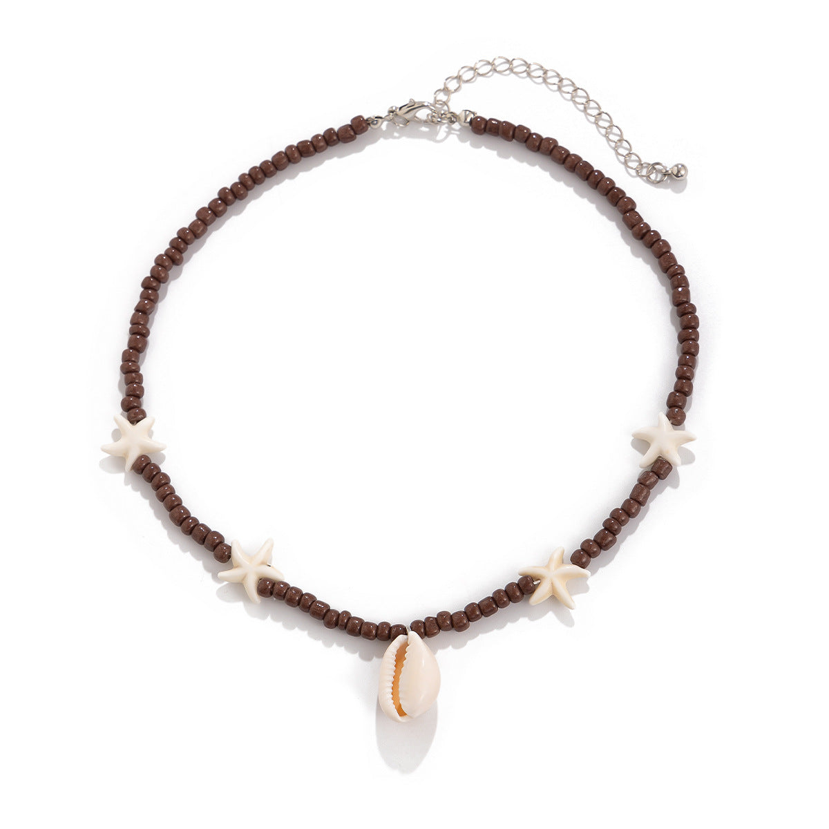 Casual Resin Shell Starfish Animal Pendant Choker Necklace for Women