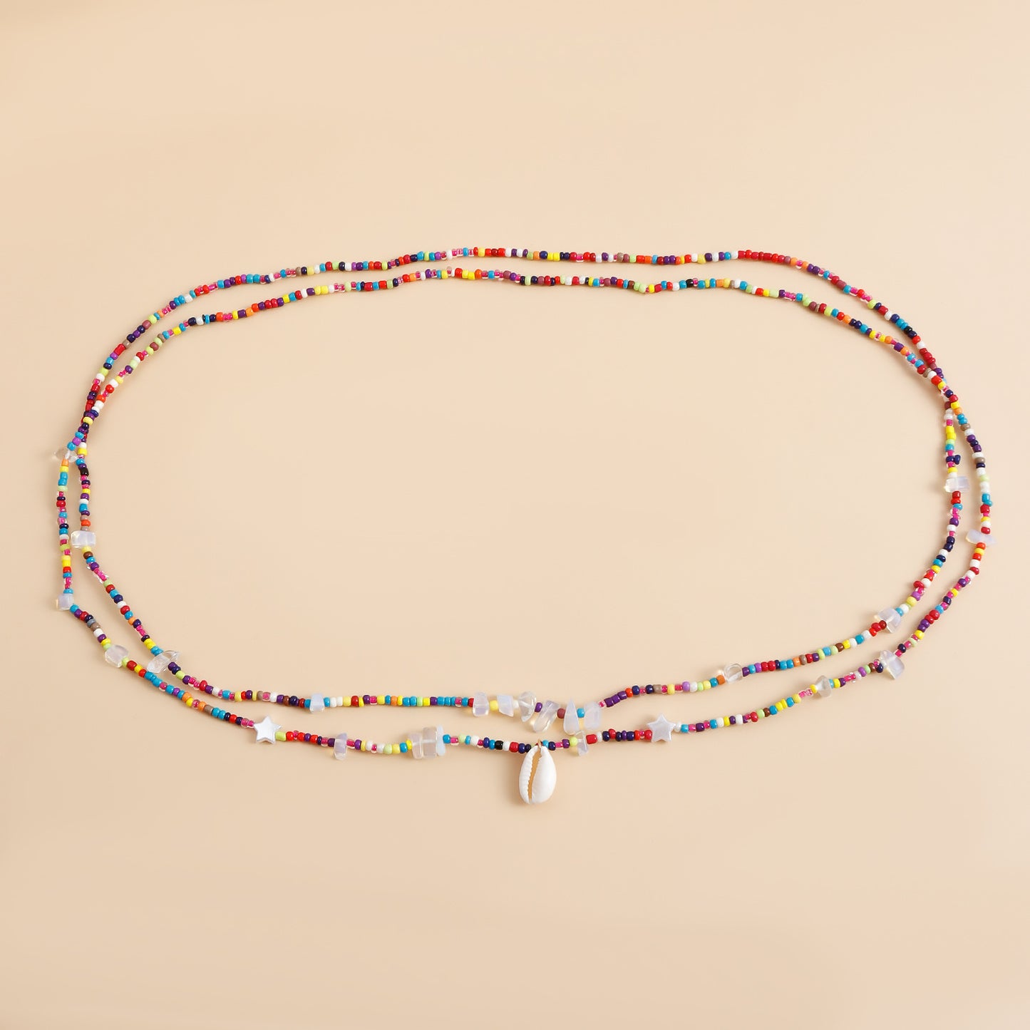 Casual Punk Metal Body Chain with Pearl Shell and Starfish for Women