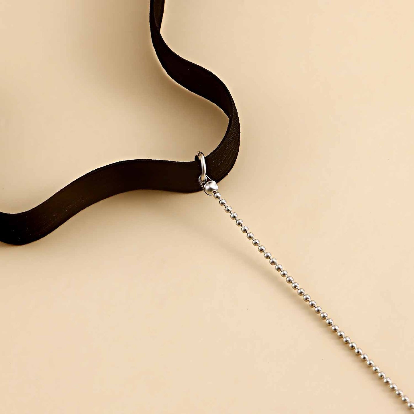 Punk Style Adjustable Elastic Anklet Body Chain with Eight-Pointed Star Pendant for Women
