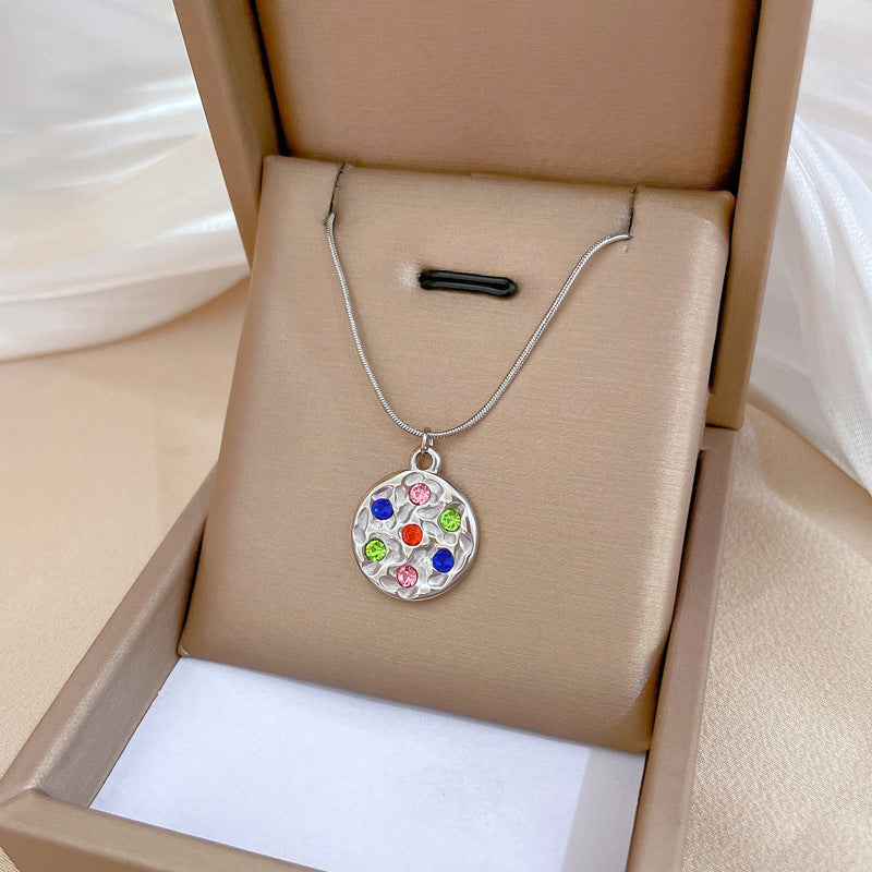 Minimalist Geometric Titanium Steel Plated Necklace for Unisex