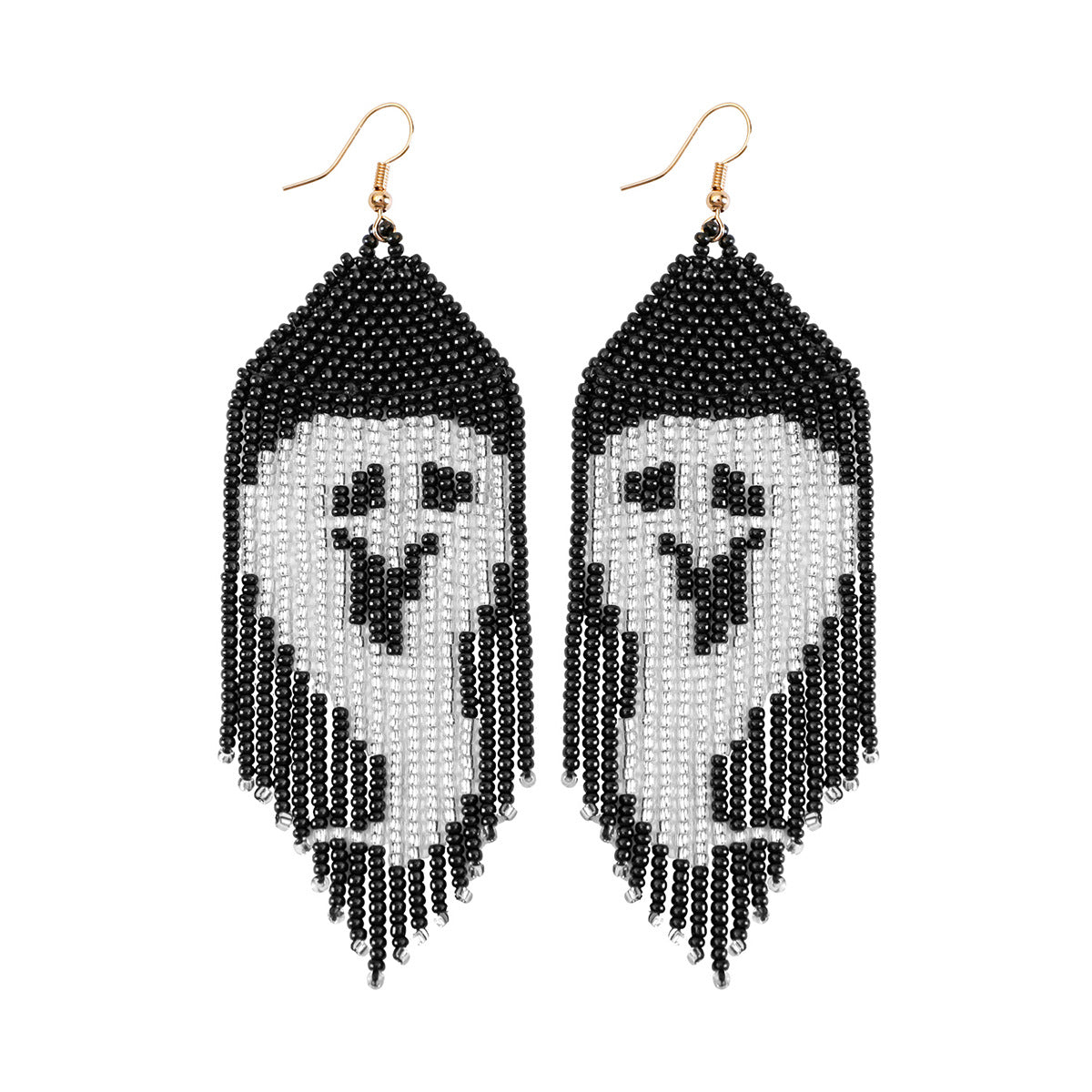 Divertidos Pendientes de Halloween de Dibujos Animados con Diseño de Calabaza, Fantasma y Calavera en Base Acrílica con Detalles de Diamantes de Imitación y Lentejuelas para Mujer