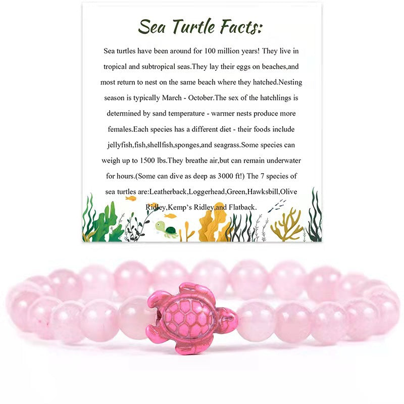 Minimalist Turquoise Turtle Animal Bracelet Unisex