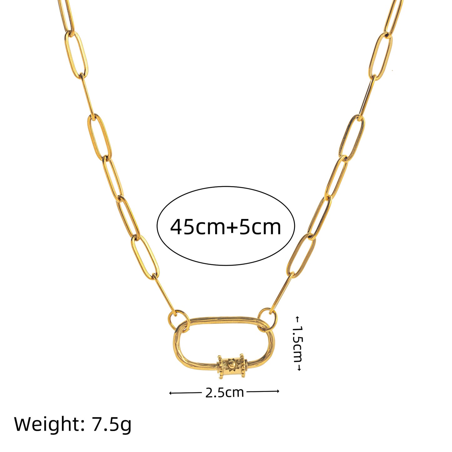 Cadena de bolas con barra colgante minimalista de acero inoxidable chapado en oro PVD con incrustaciones de circonita cúbica de sol, luna y estrella